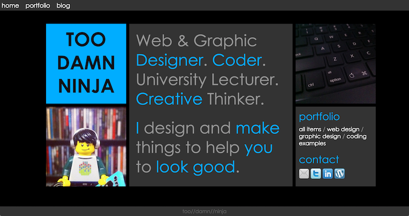 Metro UI style portfolio